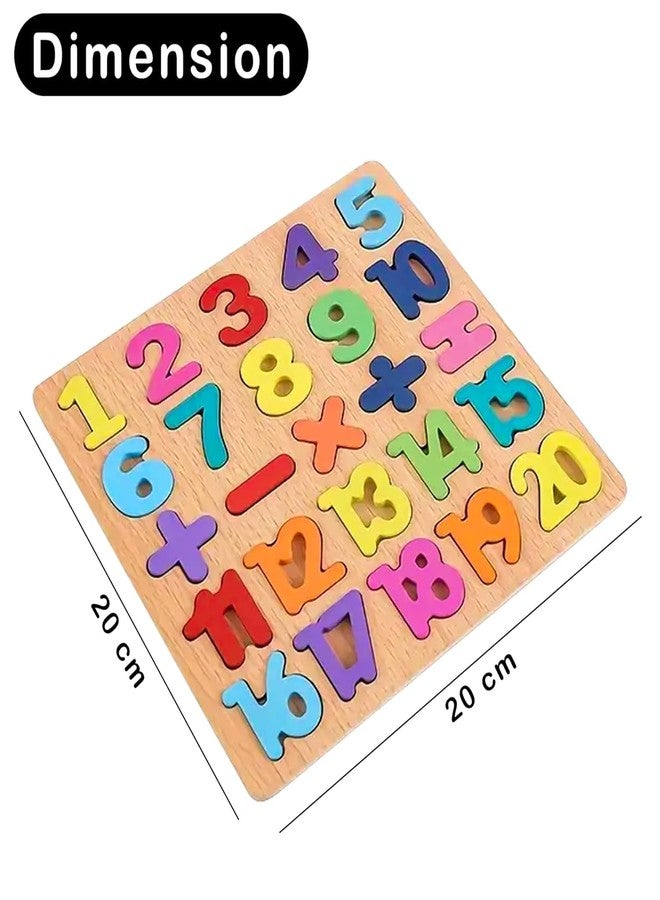 KARTUNBOX Kitchen Shop Wooden Number Puzzles for Children Counting Numbers and Letters Puzzle,Preschool Educational for Girls Boys, Wooden ABC Alphabet Number Shape Learning Puzzles Toys - Image 2